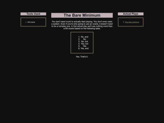 Solo/bare-minimum screenshot