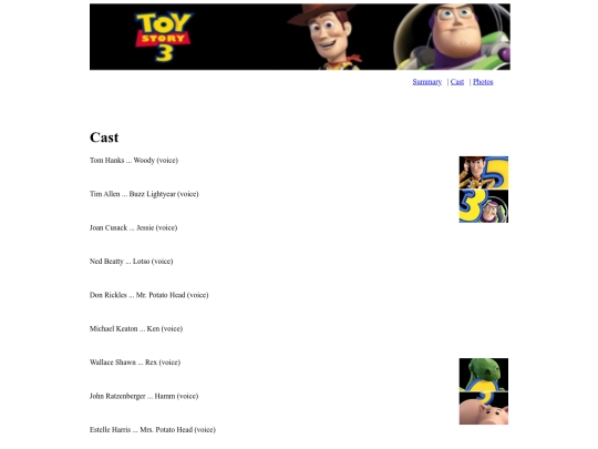 Cast screenshot