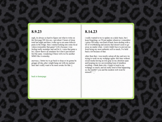 journal screenshot