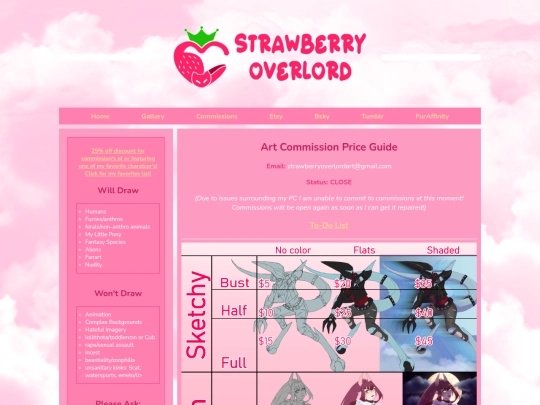 commissions screenshot
