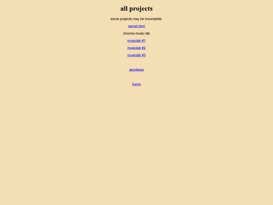projects screenshot