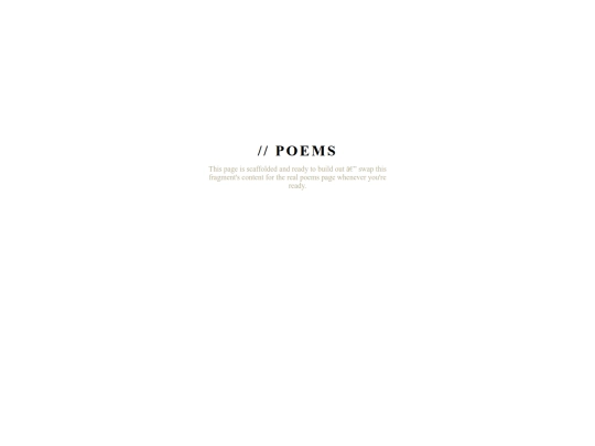 pages/poems screenshot