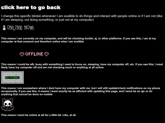 status screenshot