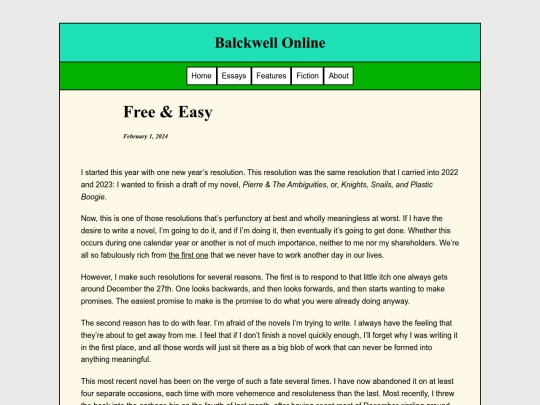 Essays/Free&Easy screenshot