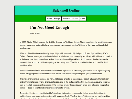 Essays/NotGoodEnough screenshot