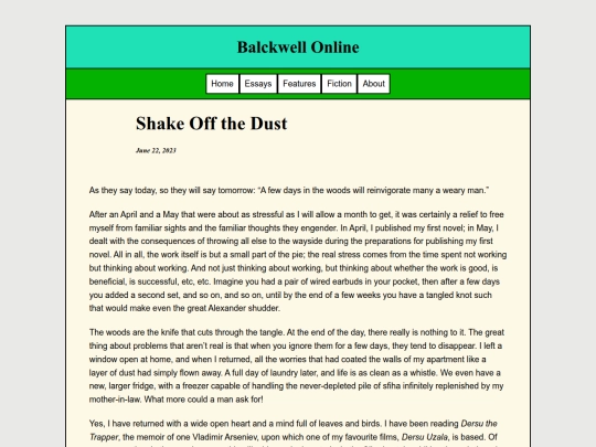 Essays/ShakeOff screenshot