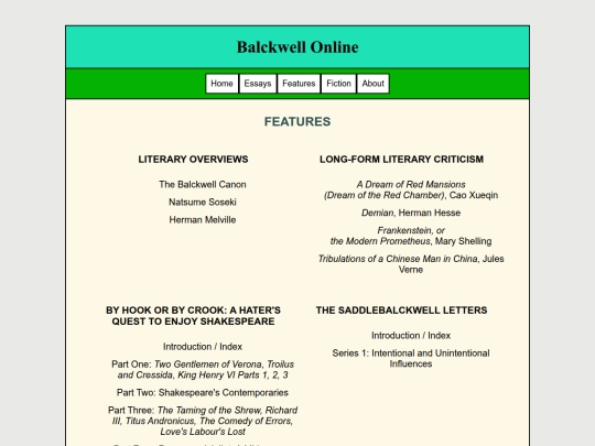 Main/Features screenshot