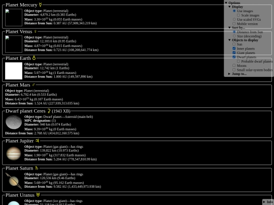 space/sortable_solar_system screenshot