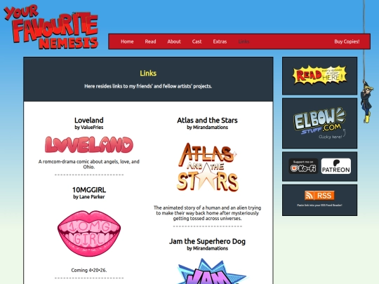 links screenshot