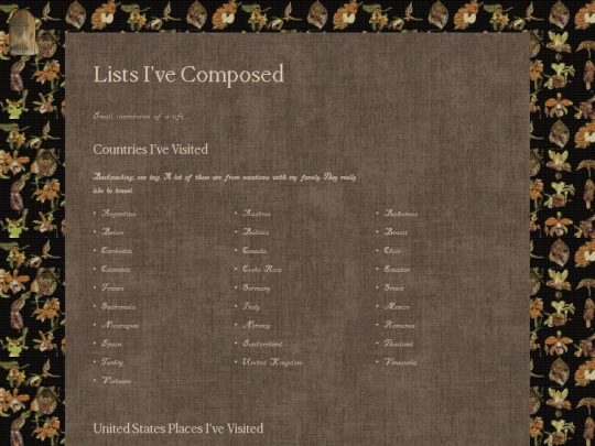 list screenshot