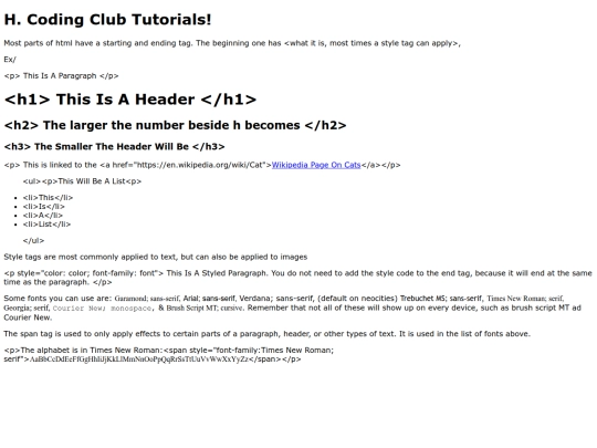 tutorials screenshot
