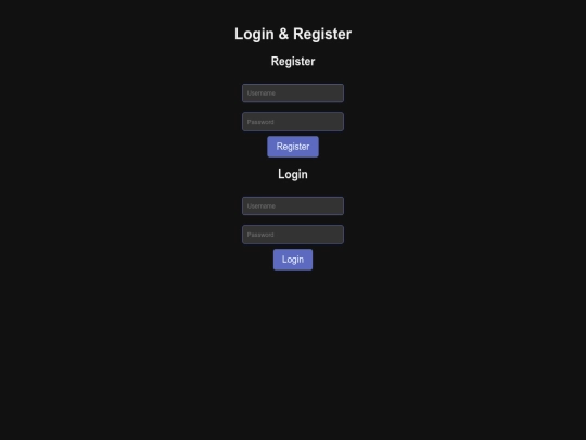 login screenshot