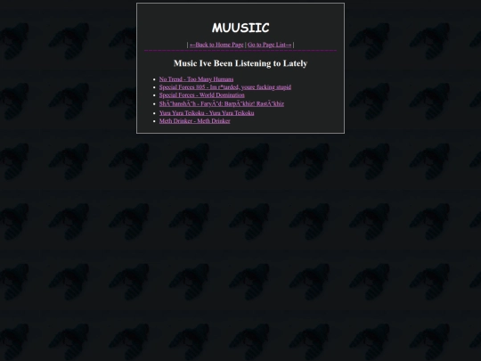 pages/music screenshot