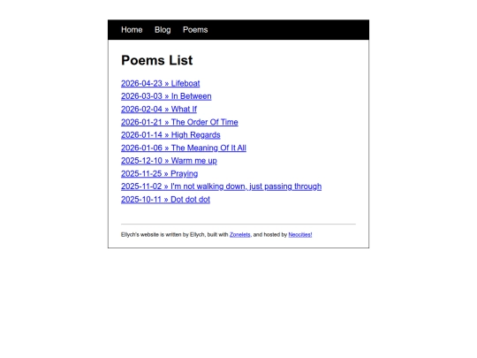 poems screenshot