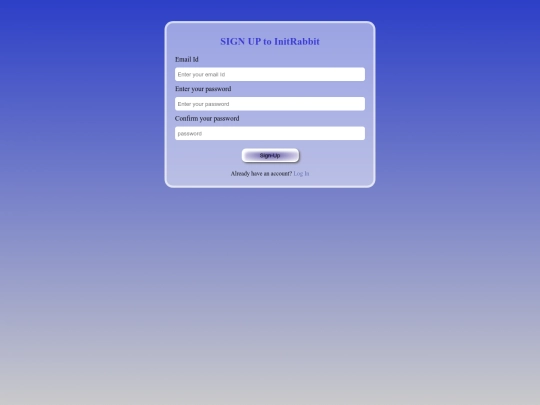 project-1/signup screenshot