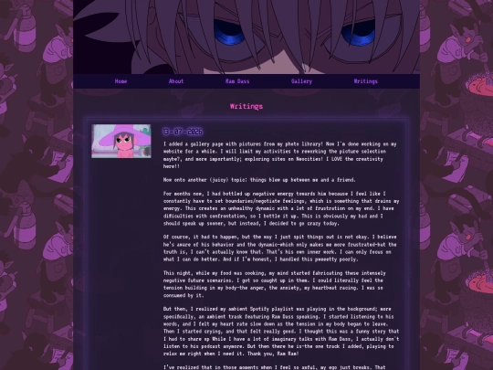 blog screenshot