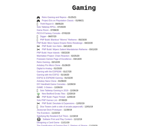 categories/gaming screenshot