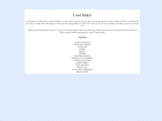 links screenshot