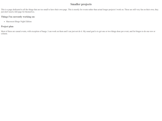 projects/smallerprojects screenshot