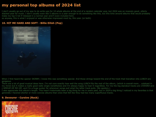 2024albums screenshot