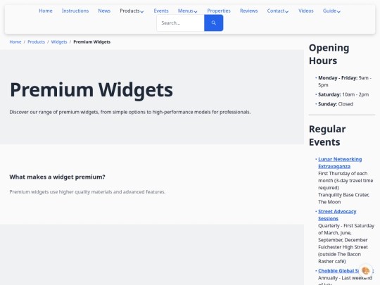 categories/premium-widgets screenshot