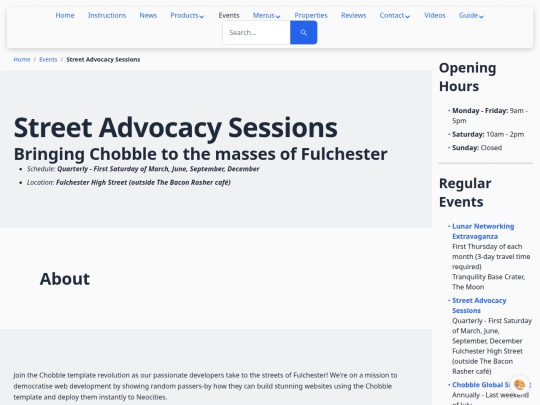 events/street-advocacy screenshot