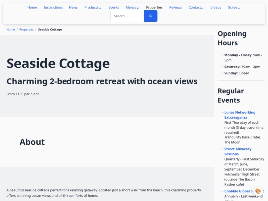 properties/seaside-cottage screenshot