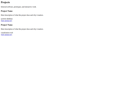 templates/projects screenshot