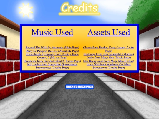 Credits screenshot