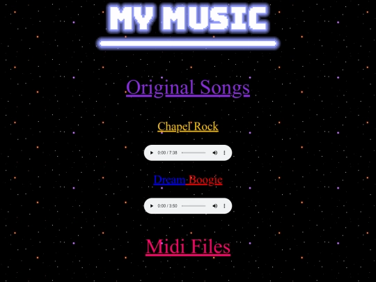 Music screenshot