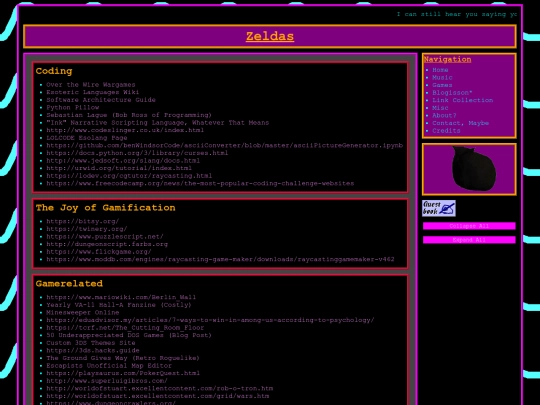 links screenshot
