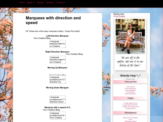 tut/html-css/marquees screenshot
