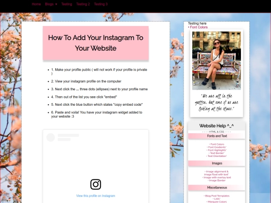 tut/tutorials/instagram screenshot