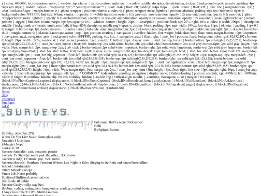 surveys screenshot