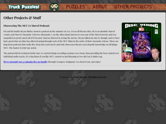 projects screenshot