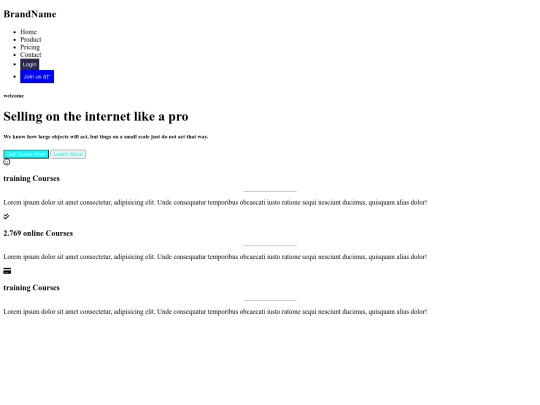 selling site screenshot