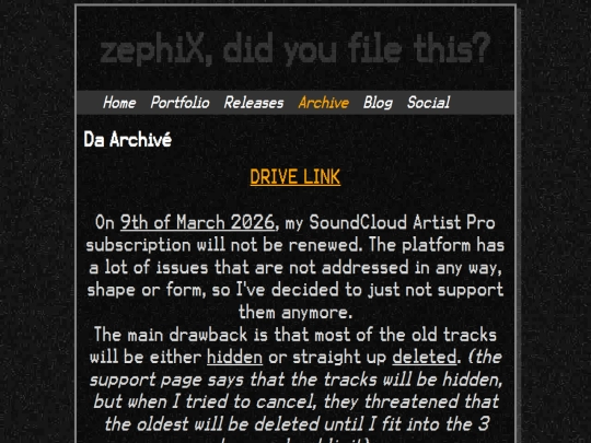 archive screenshot