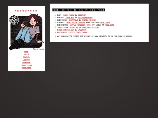 resources screenshot