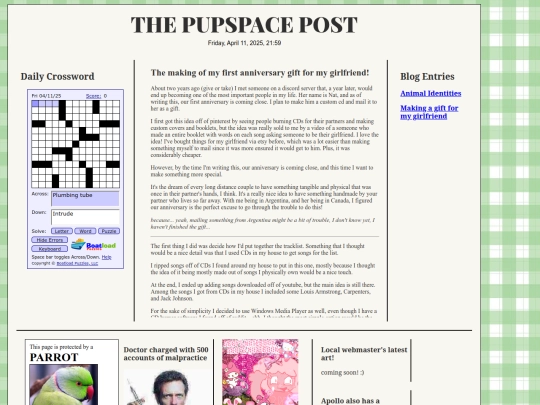 blog screenshot