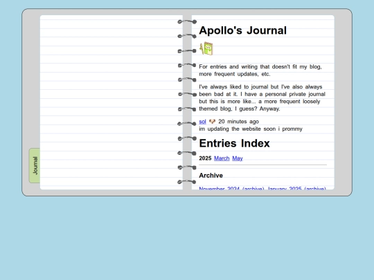 journal screenshot