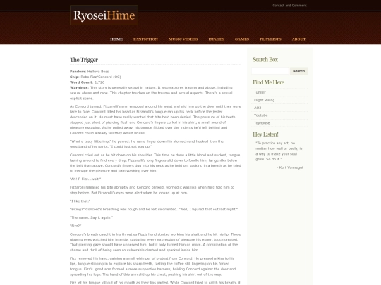 fanfiction/trigger screenshot