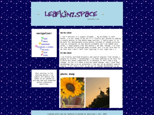 blog screenshot