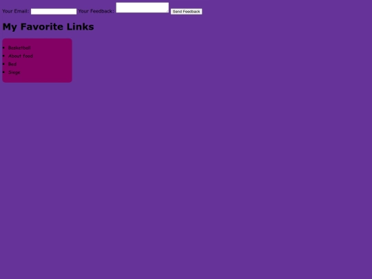 feedback screenshot