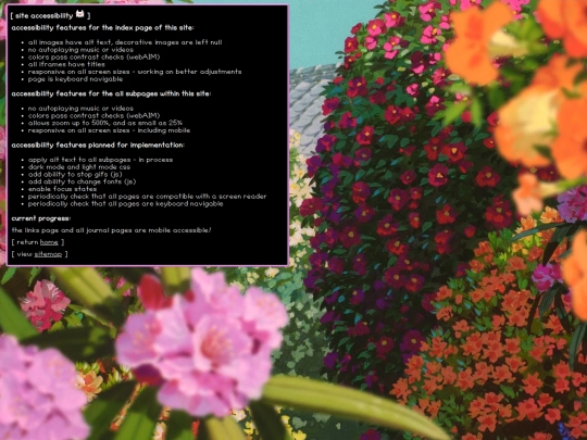 indexpages/accessibility screenshot
