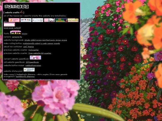indexpages/credits screenshot