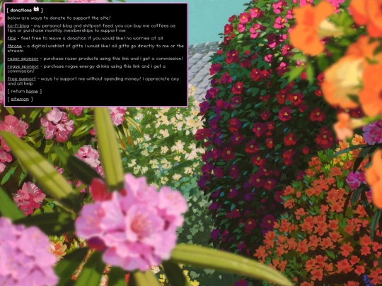 indexpages/donations screenshot