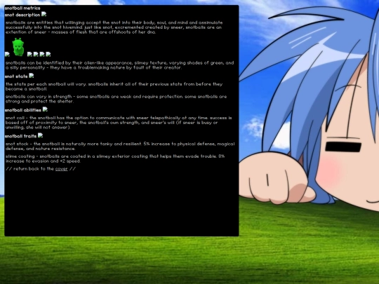 subpages/snotliving/snotstats screenshot
