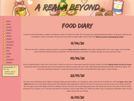 pantry/diary screenshot