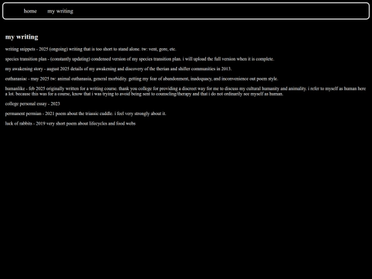writing/writingmainpage screenshot