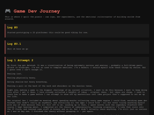 game-dev-journey screenshot